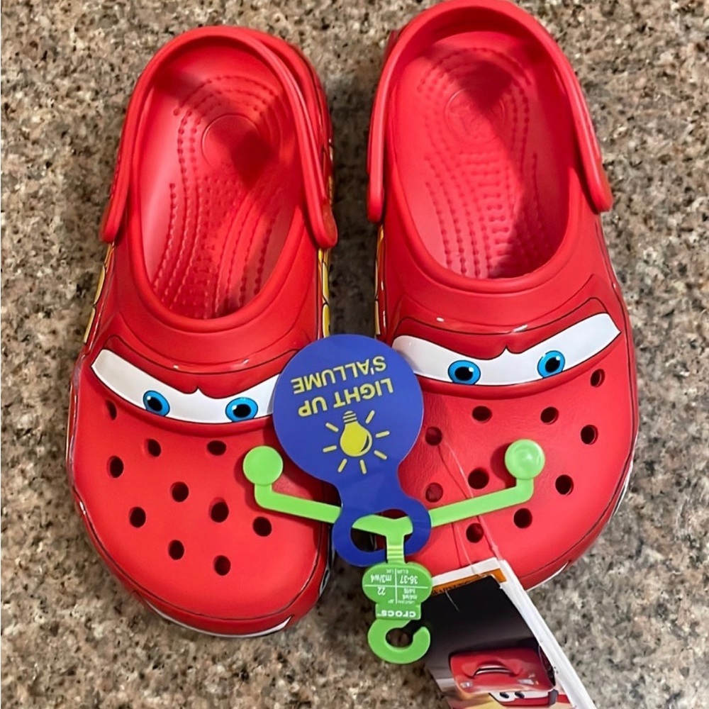 Lightning McQueen Crocs- Brand new